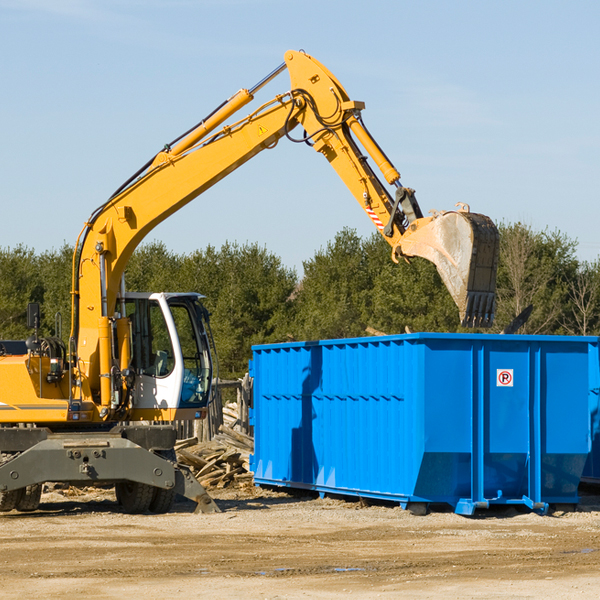 are there any restrictions on where a residential dumpster can be placed in Carlisle-Rockledge AL